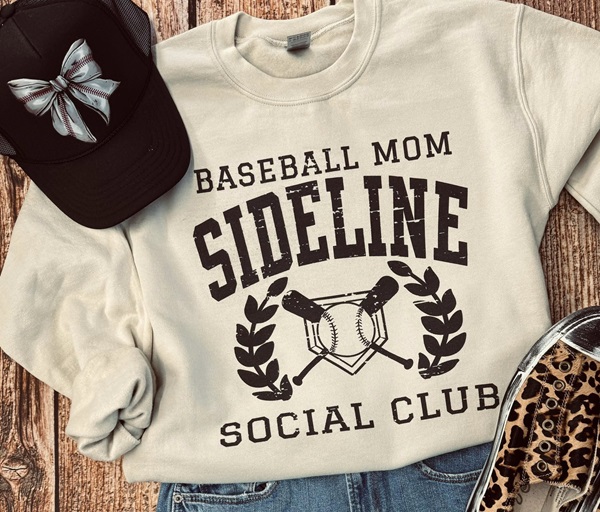 BASEBALL MOM; SIDELINE SOCIAL CLUB