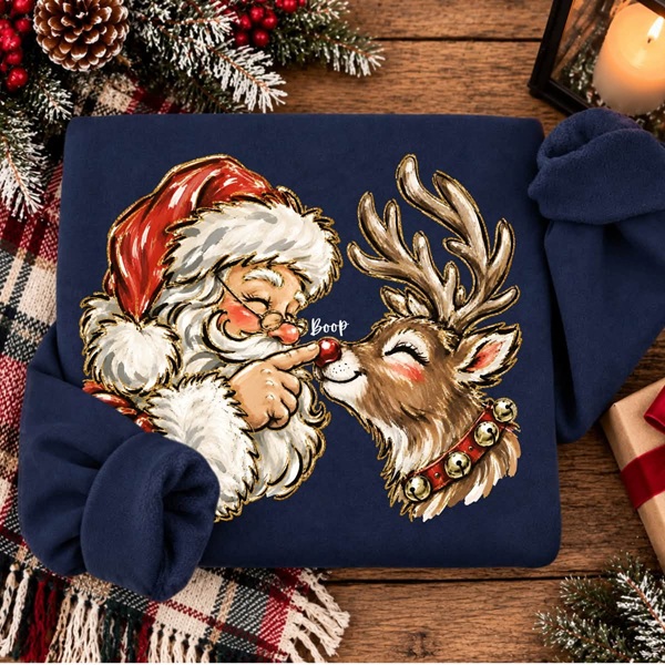 SANTA AND RUDOLPH BOOP